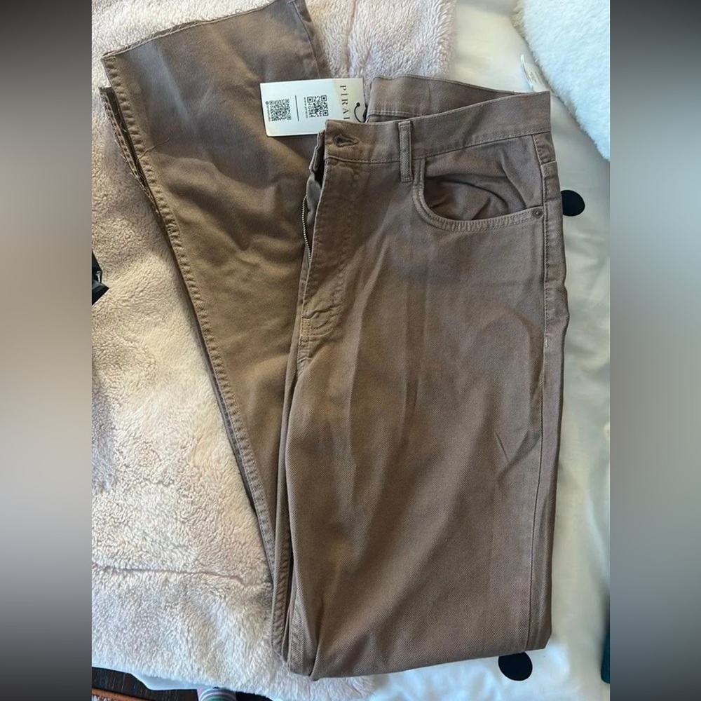 Piral Studios High Waisted Brown Denim NWT